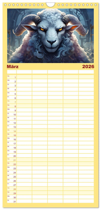 Bittersüße Miesepeter (CALVENDO Familienplaner 2026)