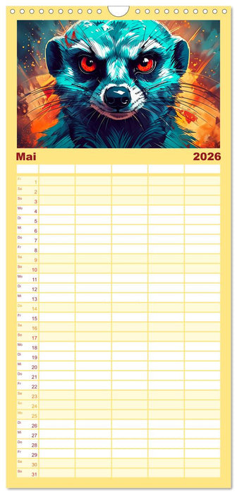 Bittersüße Miesepeter (CALVENDO Familienplaner 2026)