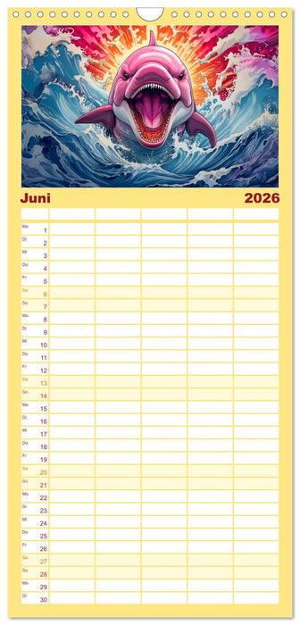 Bittersüße Miesepeter (CALVENDO Familienplaner 2026)