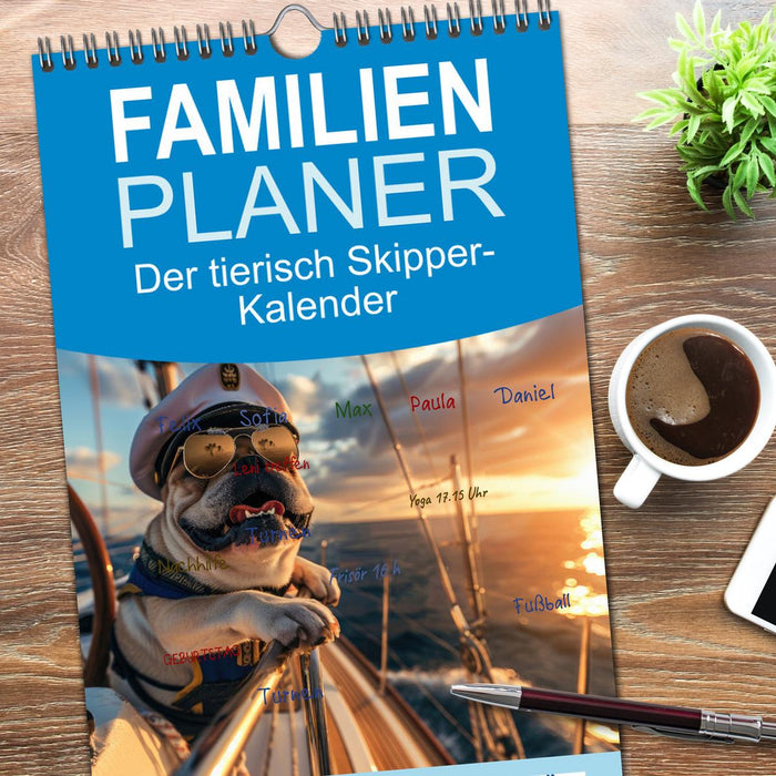 Der tierisch Skipper-Kalender (CALVENDO Familienplaner 2026)