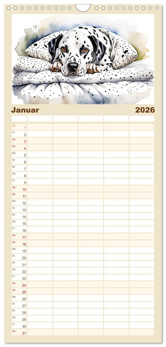 Hundeträume (CALVENDO Familienplaner 2026)