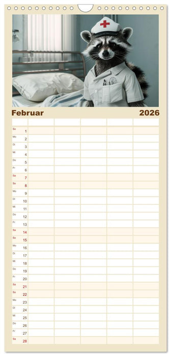 Tierisch lustige Krankenpfleger (CALVENDO Familienplaner 2026)