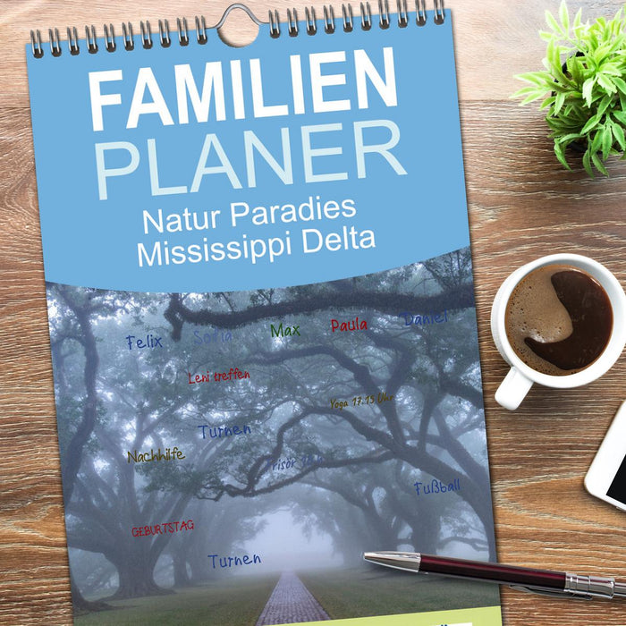 Natur Paradies Mississippi Delta (CALVENDO Familienplaner 2026)