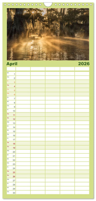 Natur Paradies Mississippi Delta (CALVENDO Familienplaner 2026)