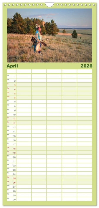 Sioux Im Lande von Sitting Bull (CALVENDO Familienplaner 2026)