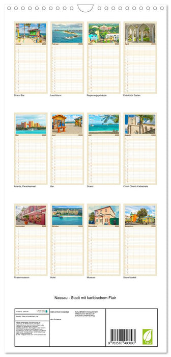 Nassau - Stadt mit karibischem Flair (CALVENDO Familienplaner 2026)