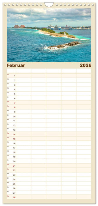 Nassau - Stadt mit karibischem Flair (CALVENDO Familienplaner 2026)