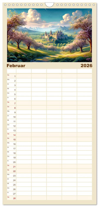 Landschaft romantisch gesehen (CALVENDO Familienplaner 2026)