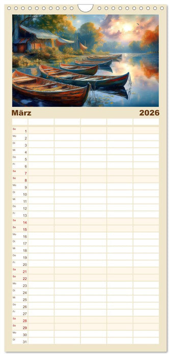 Landschaft romantisch gesehen (CALVENDO Familienplaner 2026)