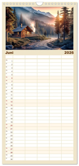 Landschaft romantisch gesehen (CALVENDO Familienplaner 2026)