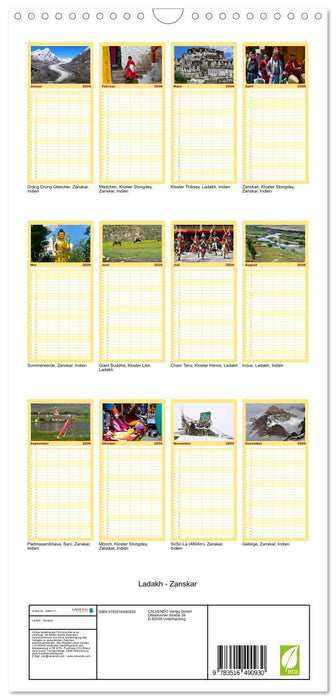 Ladakh - Zanskar (CALVENDO Familienplaner 2026)