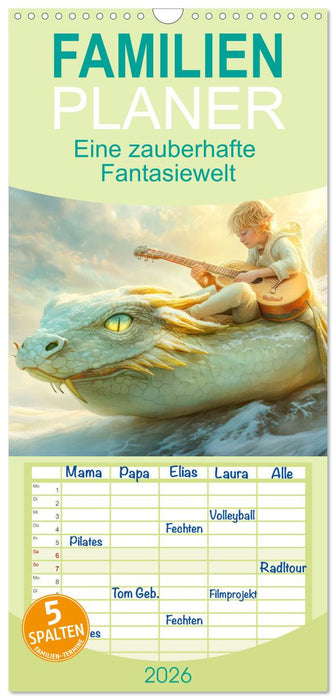Eine zauberhafte Fantasiewelt (CALVENDO Familienplaner 2026)