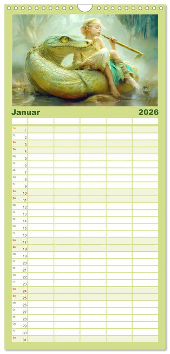 Eine zauberhafte Fantasiewelt (CALVENDO Familienplaner 2026)