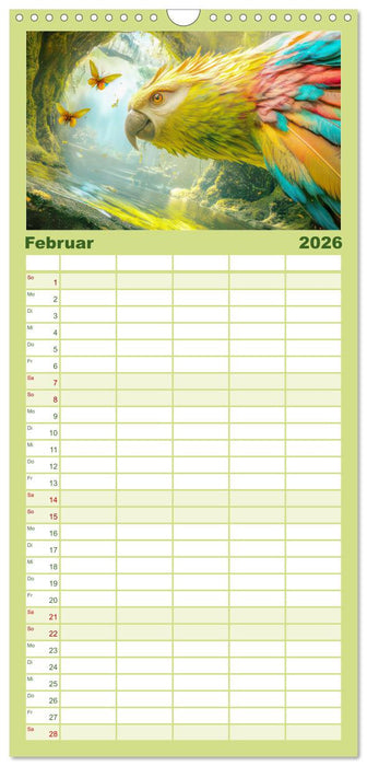 Eine zauberhafte Fantasiewelt (CALVENDO Familienplaner 2026)