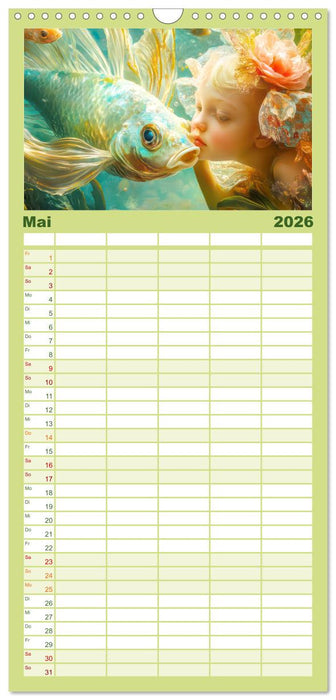 Eine zauberhafte Fantasiewelt (CALVENDO Familienplaner 2026)