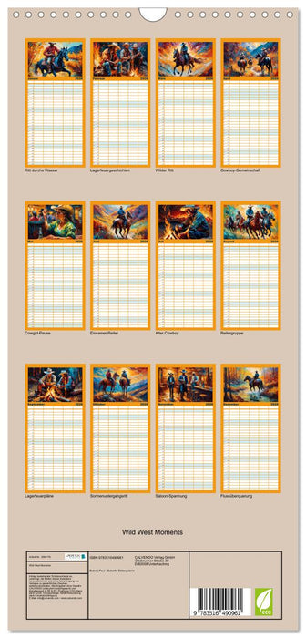 Wild West Moments (CALVENDO Familienplaner 2026)