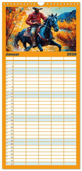 Wild West Moments (CALVENDO Familienplaner 2026)