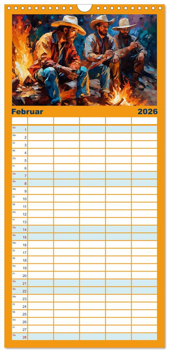 Wild West Moments (CALVENDO Familienplaner 2026)