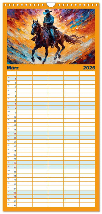 Wild West Moments (CALVENDO Familienplaner 2026)