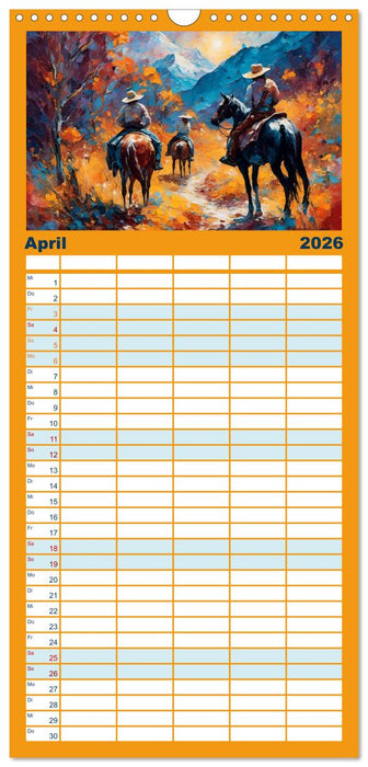 Wild West Moments (CALVENDO Familienplaner 2026)