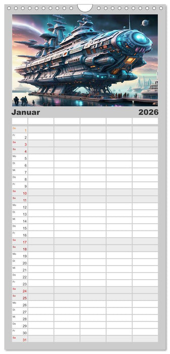 Kriegsschiffe Anbruch einer neuen Ära (CALVENDO Familienplaner 2026)