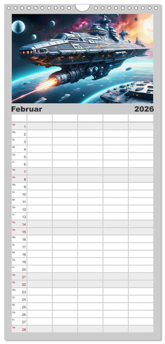Kriegsschiffe Anbruch einer neuen Ära (CALVENDO Familienplaner 2026)