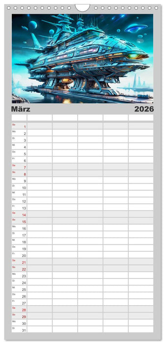 Kriegsschiffe Anbruch einer neuen Ära (CALVENDO Familienplaner 2026)