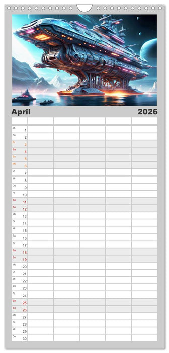 Kriegsschiffe Anbruch einer neuen Ära (CALVENDO Familienplaner 2026)