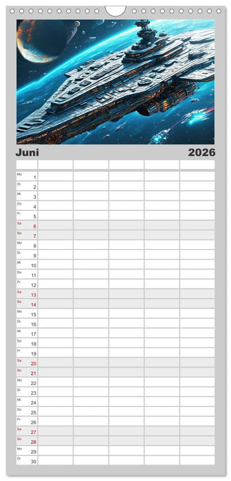 Kriegsschiffe Anbruch einer neuen Ära (CALVENDO Familienplaner 2026)