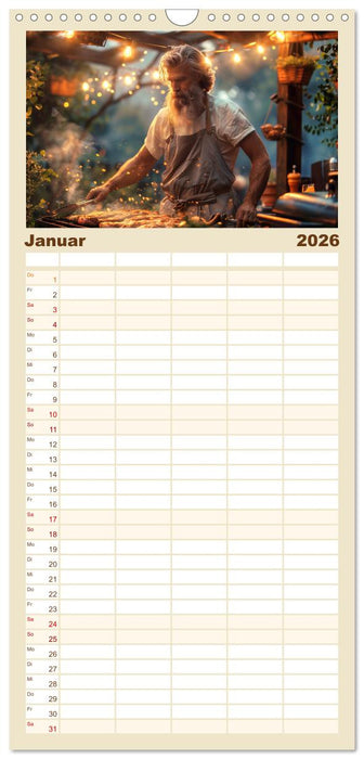 Lieblingshobby Grillen (CALVENDO Familienplaner 2026)