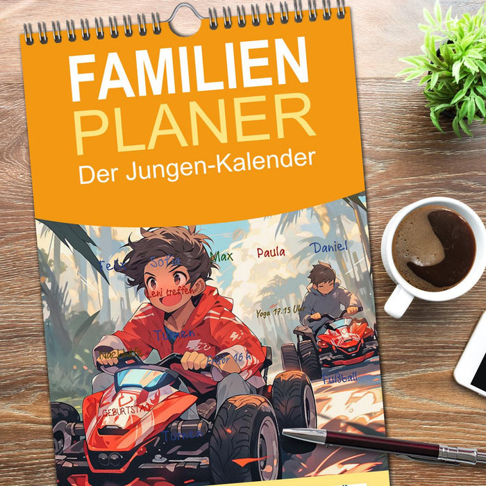Der Jungen-Kalender (CALVENDO Familienplaner 2026)