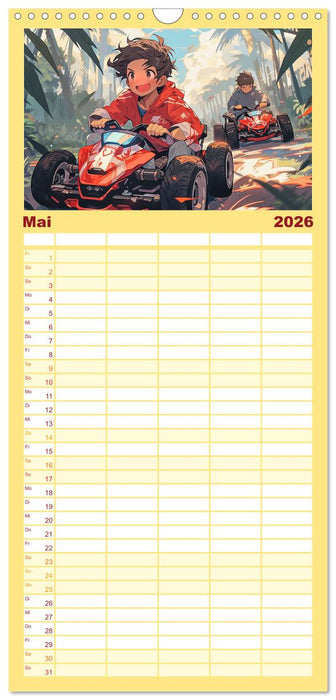 Der Jungen-Kalender (CALVENDO Familienplaner 2026)