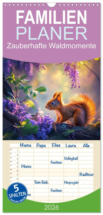 Zauberhafte Waldmomente (CALVENDO Familienplaner 2026)