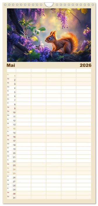 Zauberhafte Waldmomente (CALVENDO Familienplaner 2026)