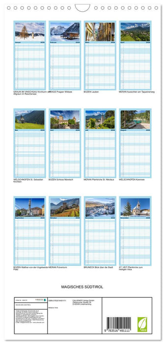 MAGISCHES SÜDTIROL (CALVENDO Familienplaner 2026)