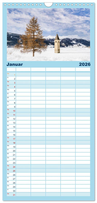 MAGISCHES SÜDTIROL (CALVENDO Familienplaner 2026)