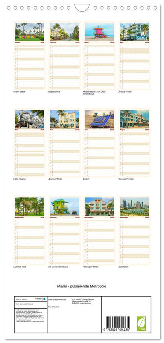 Miami - pulsierende Metropole (CALVENDO Familienplaner 2026)