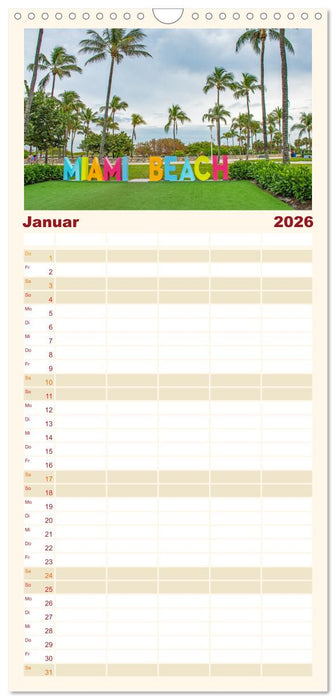 Miami - pulsierende Metropole (CALVENDO Familienplaner 2026)