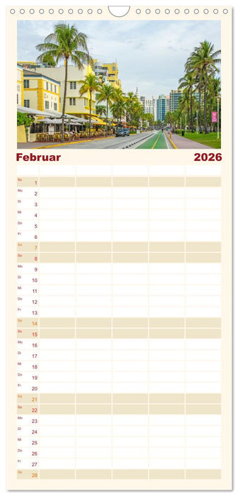 Miami - pulsierende Metropole (CALVENDO Familienplaner 2026)