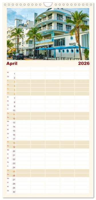 Miami - pulsierende Metropole (CALVENDO Familienplaner 2026)
