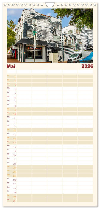 Miami - pulsierende Metropole (CALVENDO Familienplaner 2026)