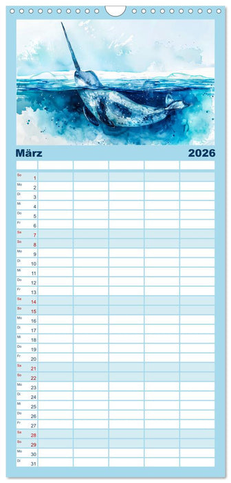 Eisige Polarkreise - Faszination der polaren Tierwelt (CALVENDO Familienplaner 2026)