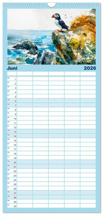 Eisige Polarkreise - Faszination der polaren Tierwelt (CALVENDO Familienplaner 2026)