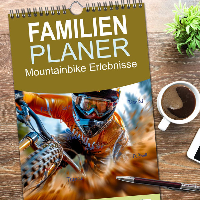 Mountainbike Erlebnisse (CALVENDO Familienplaner 2026)