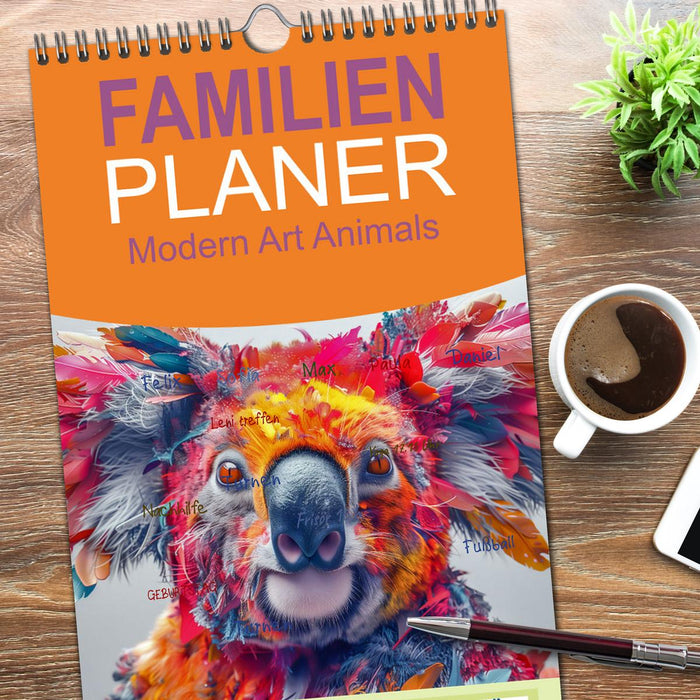 Modern Art Animals (CALVENDO Familienplaner 2026)