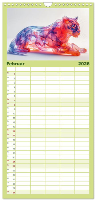 Modern Art Animals (CALVENDO Familienplaner 2026)