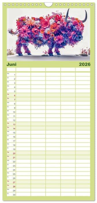 Modern Art Animals (CALVENDO Familienplaner 2026)