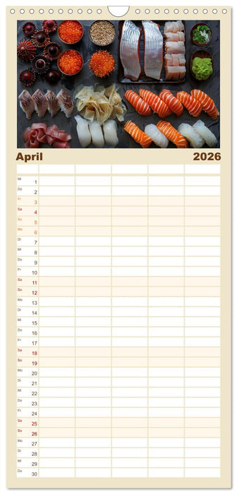 Sushi Zauber (CALVENDO Familienplaner 2026)