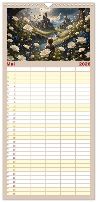 Mittelalterliche Städte und Burgen (CALVENDO Familienplaner 2026)