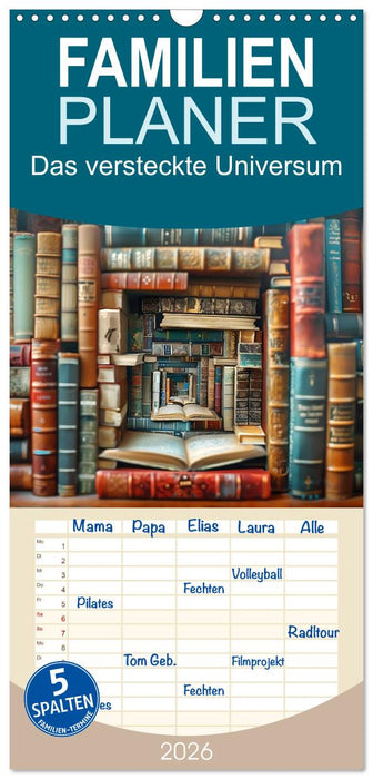 Das versteckte Universum (CALVENDO Familienplaner 2026)